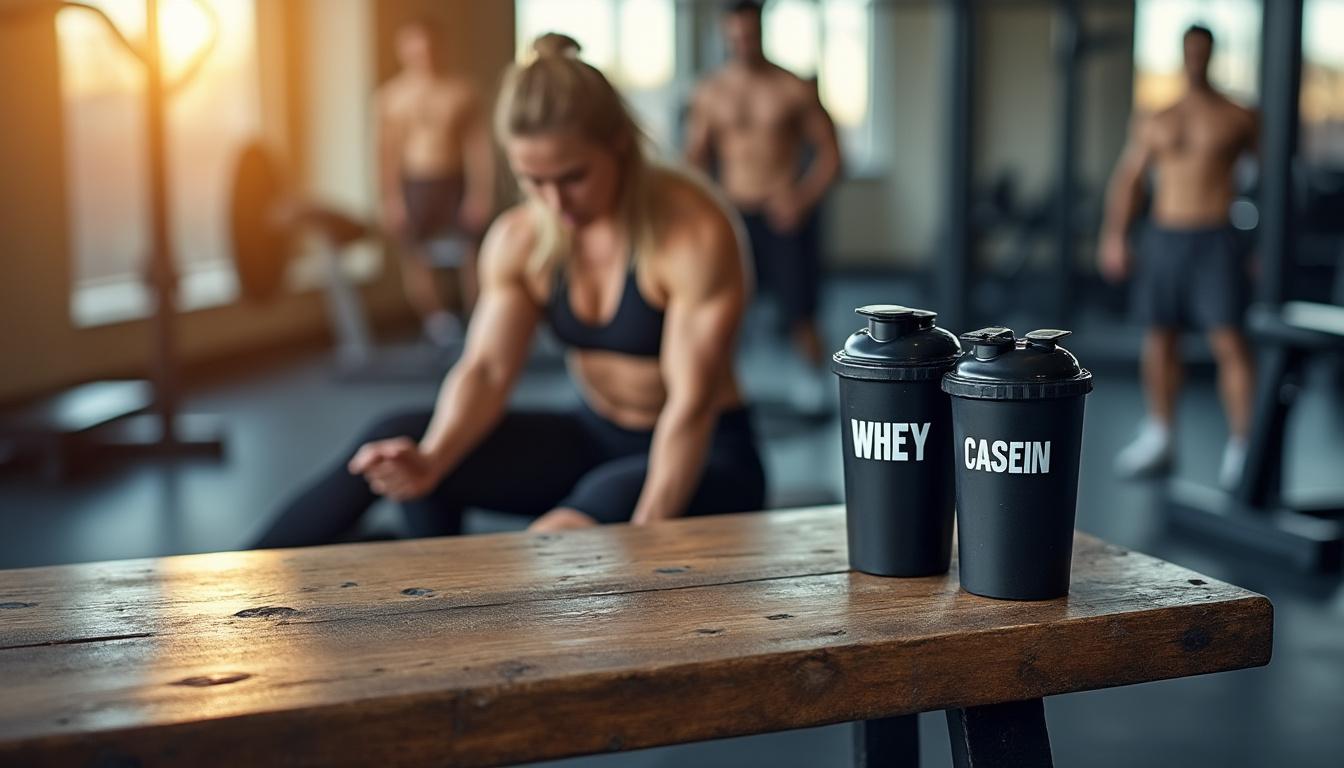 découvre les différences entre la caséine et la whey, leurs avantages et laquelle est la plus efficace pour développer et récupérer tes muscles.