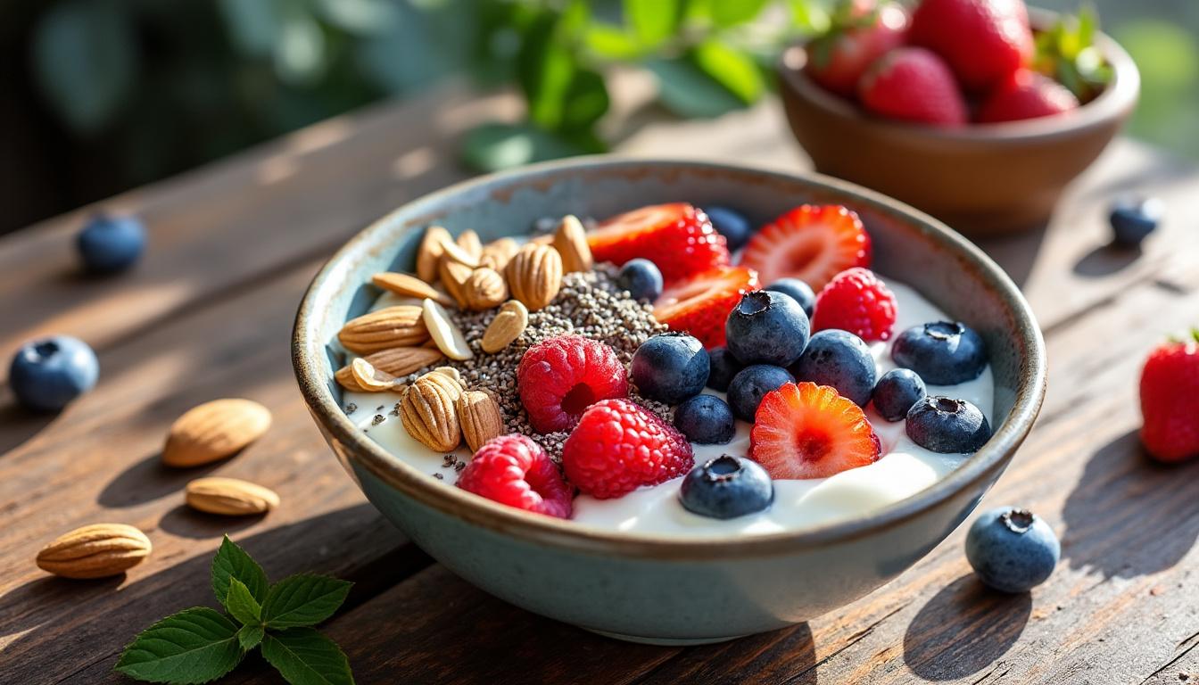 découvrez les bienfaits du yaourt grec, riche en protéines, idéal pour bien commencer la journée avec énergie et gourmandise.