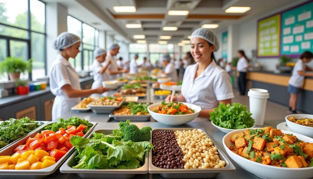 découvrez comment les cantines scolaires intègrent les protéines végétales pour offrir des repas équilibrés, durables et adaptés aux besoins nutritionnels des enfants.